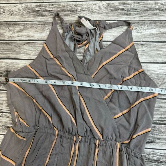 Xhilaration Women's Wide Leg Jumpsuit Romper M Med Medium Grey Gray Pink Orange - Picture 13 of 16